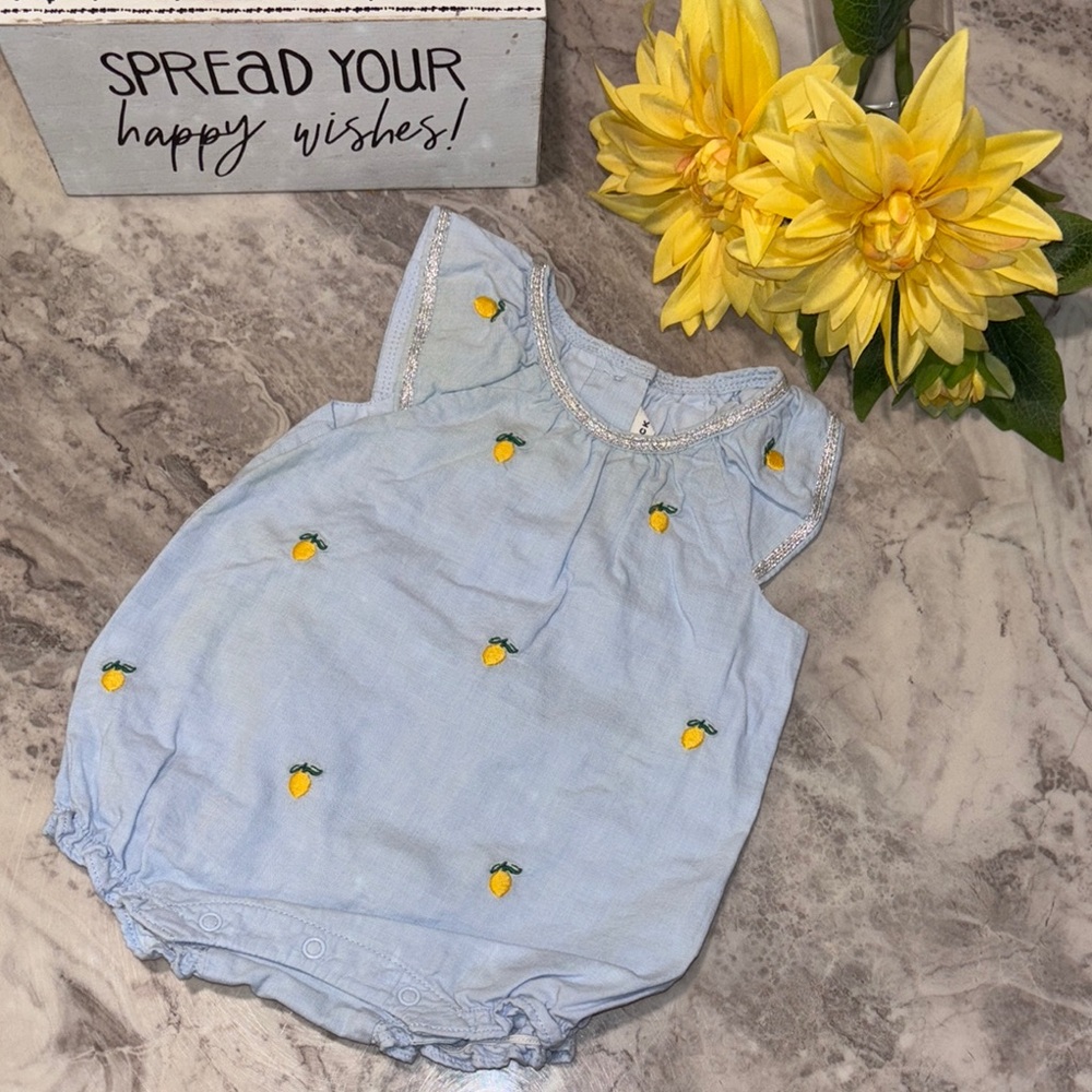 Janie and Jack Light Blue Infant Outfit